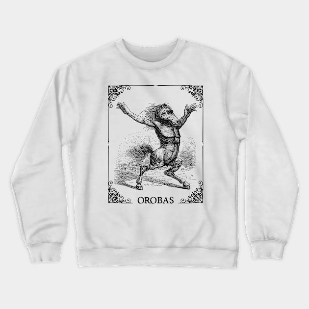 Orobas Illustration Crewneck Sweatshirt by SFPater